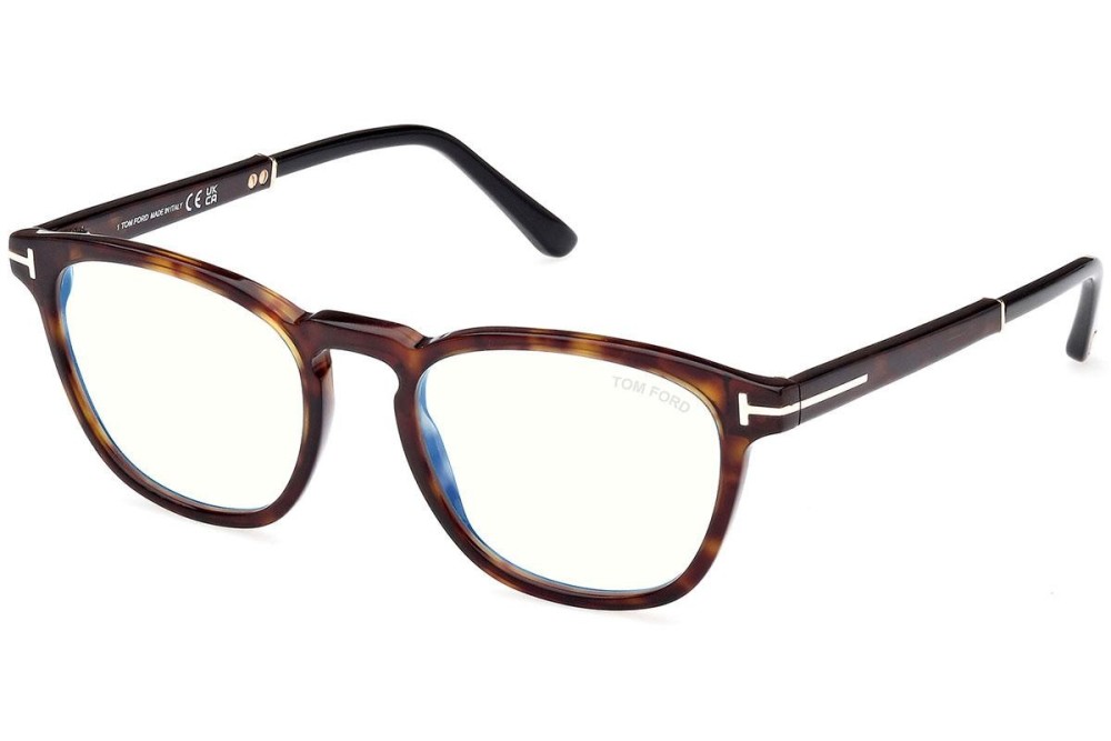 Tom Ford TF5890-B ECO - 056 - 51 Cadres optiques Havane Arrondi