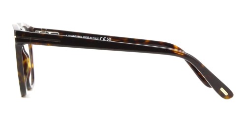 Tom Ford TF5895-B ECO - 052 - 51 - AVEC DES VERRES À FILTRE ANTI LUMIÈRE BLEU-VIOLET Cadres optiques Havane Angulaire
