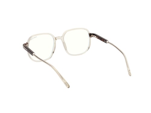 Tom Ford TF5911-B ECO - 093 - 53 - AVEC DES VERRES À FILTRE ANTI LUMIÈRE BLEU-VIOLET Cadres optiques Transparent, Marron Angulaire