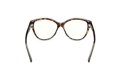 Tom Ford TF5954-B - 055 - 54 - AVEC DES VERRES À FILTRE ANTI LUMIÈRE BLEU-VIOLET Cadres optiques Havanna Cat Eye