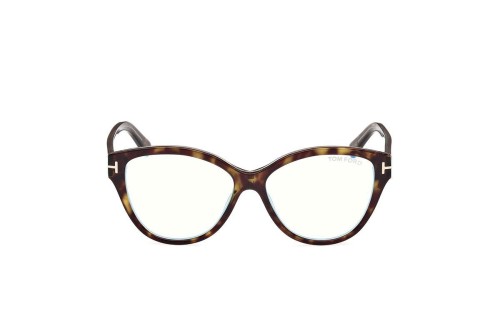 Tom Ford TF5954-B - 055 - 54 - AVEC DES VERRES À FILTRE ANTI LUMIÈRE BLEU-VIOLET Cadres optiques Havanna Cat Eye
