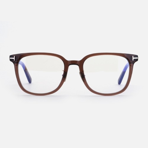 Tom Ford TF5998-K-B ECO - 045 - 51 - AVEC DES VERRES À FILTRE ANTI LUMIÈRE BLEU-VIOLET Cadres optiques Marron Coussin arrondi