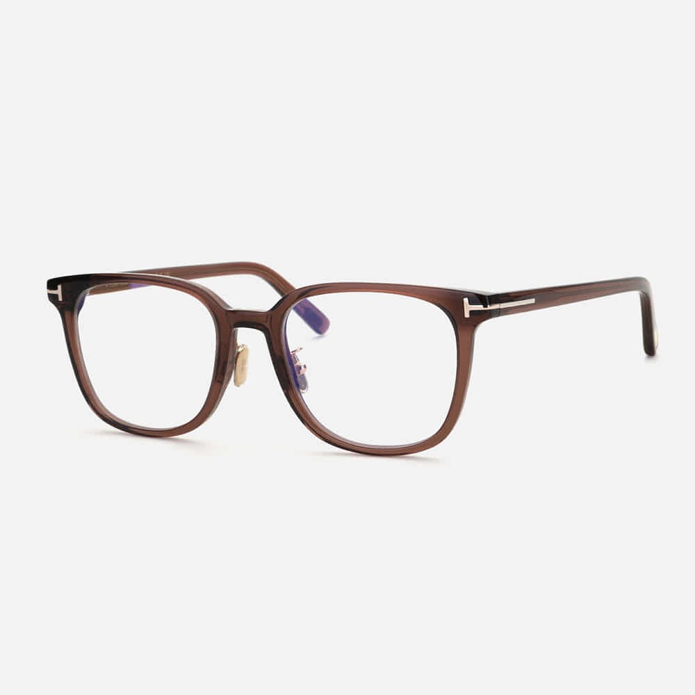 Tom Ford TF5998-K-B ECO - 045 - 51 - AVEC DES VERRES À FILTRE ANTI LUMIÈRE BLEU-VIOLET Cadres optiques Marron Coussin arrondi