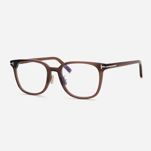Tom Ford TF5998-K-B ECO - 045 - 51 - AVEC DES VERRES À FILTRE ANTI LUMIÈRE BLEU-VIOLET Cadres optiques Marron Coussin arrondi