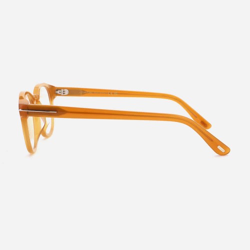 Tom Ford TF6000-K-B ECO - 047 - 49 - AVEC DES VERRES À FILTRE ANTI LUMIÈRE BLEU-VIOLET Cadres optiques Marron Coussin arrondi