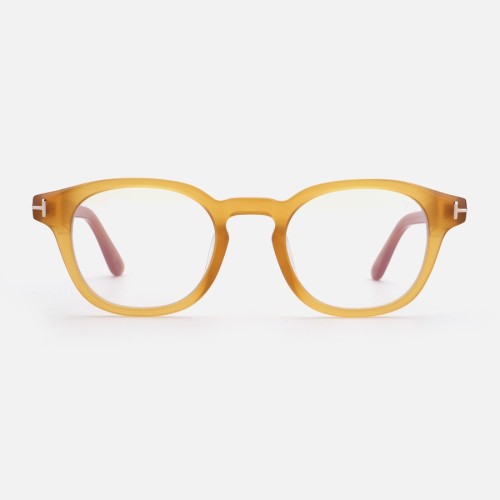 Tom Ford TF6000-K-B ECO - 047 - 49 - AVEC DES VERRES À FILTRE ANTI LUMIÈRE BLEU-VIOLET Cadres optiques Marron Coussin arrondi