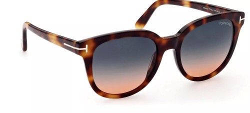 Tom Ford FT0914 OLIVIA-02 - 53P - 54 Lunettes de soleil Havane Coussin arrondi