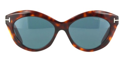 Tom Ford FT1111 TONI - 54V - 55 Lunettes de soleil Havane Œil de chat