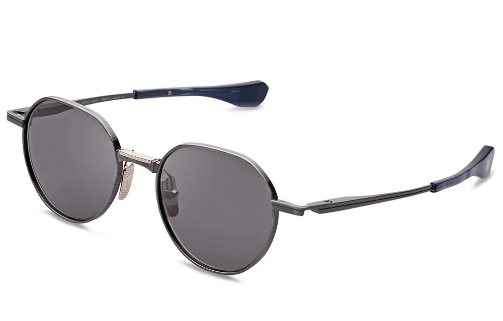 Dita VERS-ONE DTS150-A - 02 - 50 Lunettes de soleil Argent, Bleu Rond