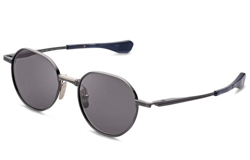 Dita VERS-ONE DTS150-A - 02 - 50 Lunettes de soleil Argent, Bleu Rond