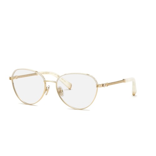 Philipp Plein VPP035S RESPLENDENT - 0H32 - 57 Cadres optiques Or rose, Blanc Coussin arrondi