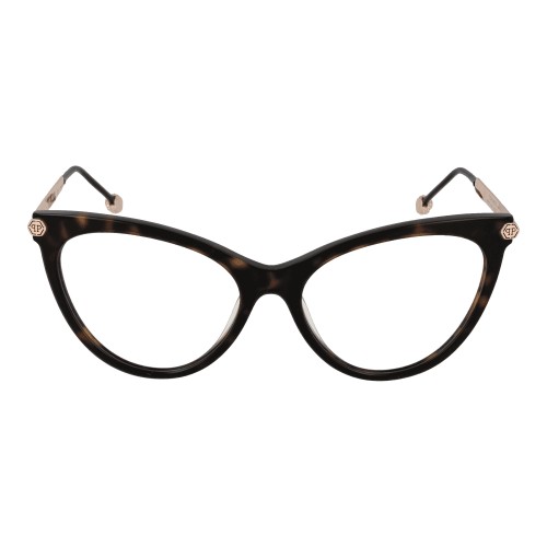 Philipp Plein VPP037S FLAWLESS - 0722 - 54 Cadres optiques Havane foncé, Or Œil de chat