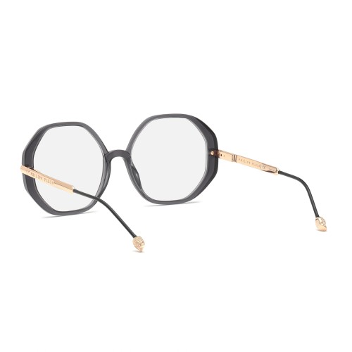 Philipp Plein VPP053S PANORAMA LAKE - 0705 - 56 Cadres optiques Noir, Or Ovale