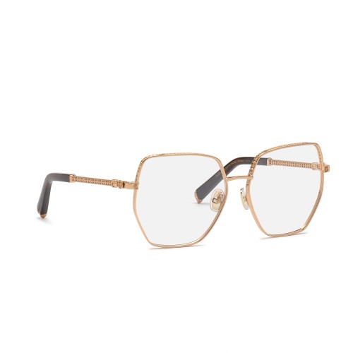 Philipp Plein VPP054S ECLECTIN MOOD - 08FC - 57 Cadres optiques Or, Havane Angulaire