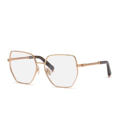 Philipp Plein VPP054S ECLECTIN MOOD - 08FC - 57 Cadres optiques Or, Havane Angulaire