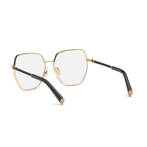 Philipp Plein VPP054S ECLECTIN MOOD - 0301 - 57 Cadres optiques Or, Noir Angulaire