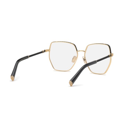 Philipp Plein VPP054S ECLECTIN MOOD - 0301 - 57 Cadres optiques Or, Noir Angulaire