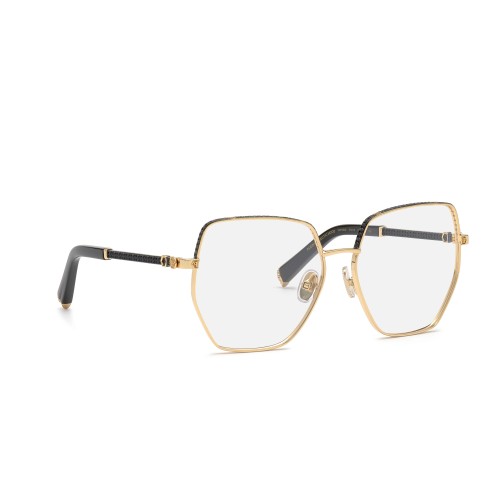 Philipp Plein VPP054S ECLECTIN MOOD - 0301 - 57 Cadres optiques Or, Noir Angulaire