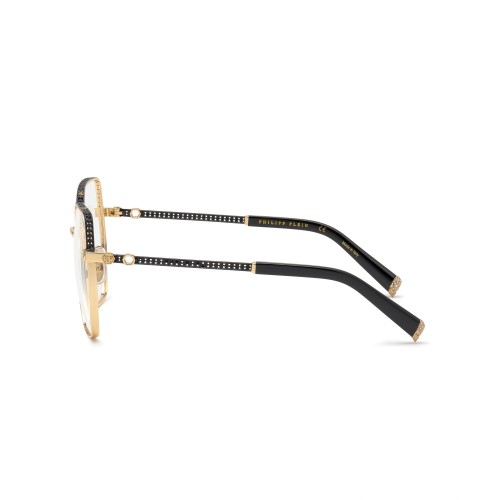 Philipp Plein VPP054S ECLECTIN MOOD - 0301 - 57 Cadres optiques Or, Noir Angulaire