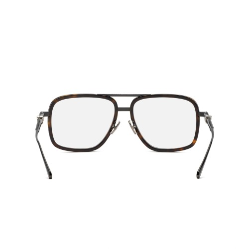 Philipp Plein VPP063V ROCK SUPERHERO - 0593 - 58 Cadres optiques Havane foncé, Noir Pilote (Aviateur)