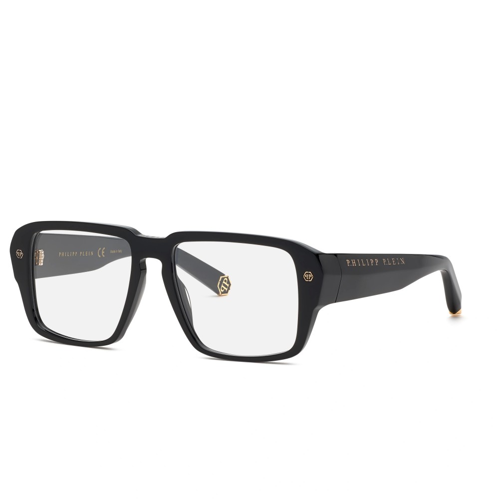 Philipp Plein VPP081 HEXAGON - 0700 - 55 Cadres optiques Noir Angulaire