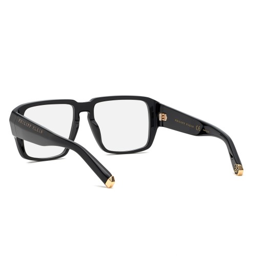 Philipp Plein VPP081 HEXAGON - 0700 - 55 Cadres optiques Noir Angulaire