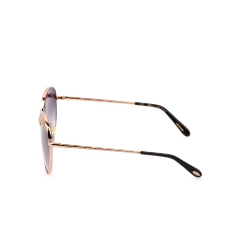 Chopard SCHF75S - 0300 - 59 Lunettes de soleil Or, Noir Rond