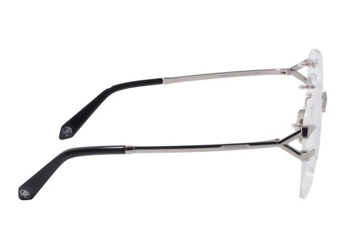 Roberto Cavalli VRC022 - 0579 - 58 Cadres optiques Argent, Noir Angulaire