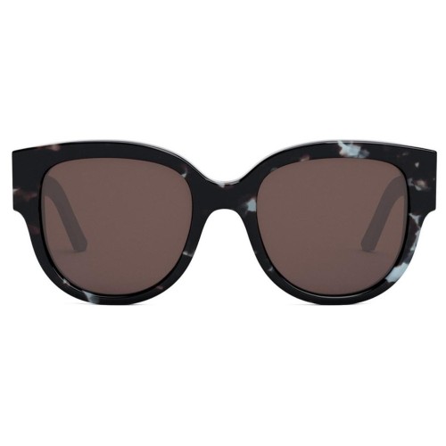Dior WILDIOR BU - 28F0 B - 54 Lunettes de soleil Bleu, Noir, À motifs Œil de chat