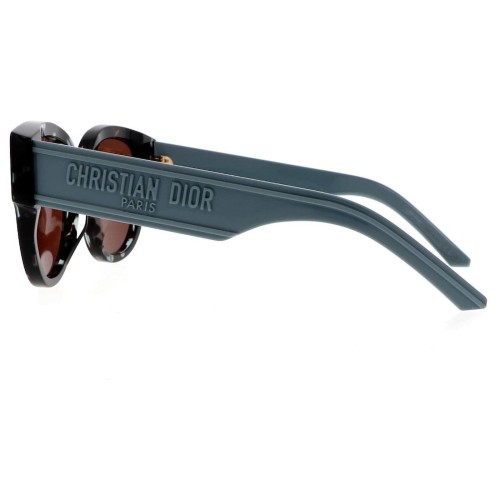 Dior WILDIOR BU - 28F0 B - 54 Lunettes de soleil Bleu, Noir, À motifs Œil de chat
