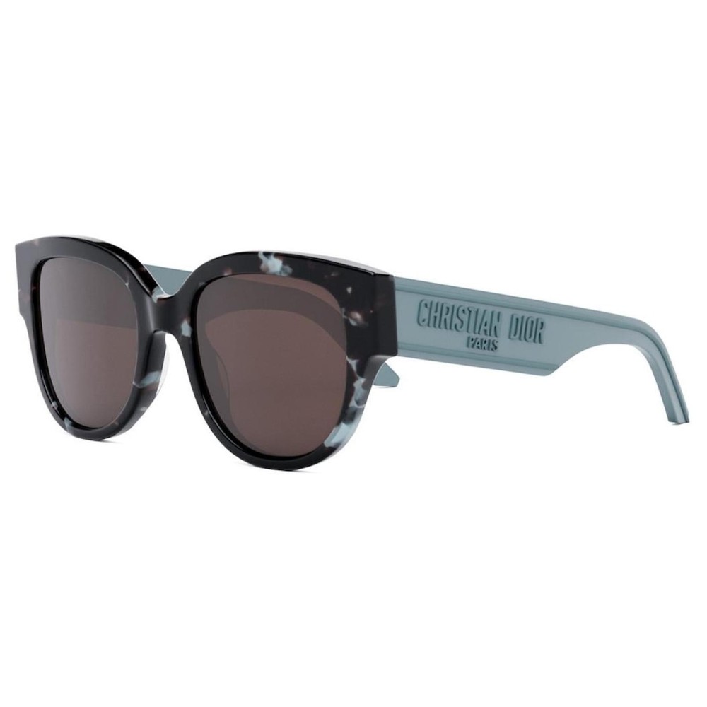 Dior WILDIOR BU - 28F0 B - 54 Lunettes de soleil Bleu, Noir, À motifs Œil de chat