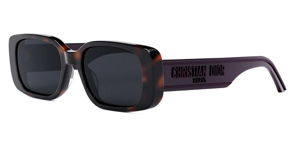 Dior WILDIOR S2U - 24A0 B - 53 Lunettes de soleil Havane, Violet Angulaire