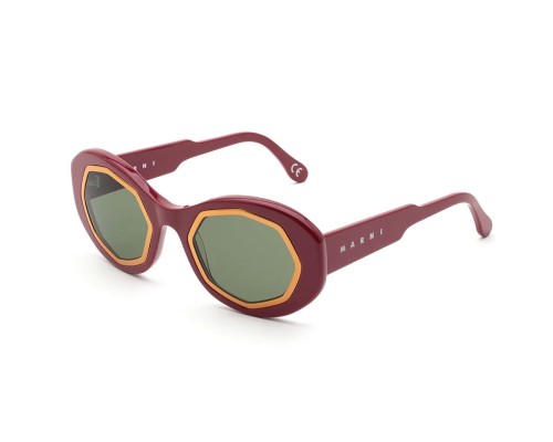 Marni - Lunettes de soleil - XQB Mount Bromo Bordeaux - 52