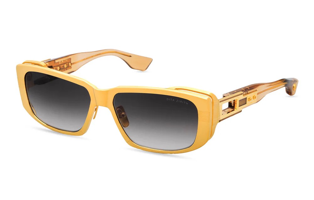 Dita ZIRITH(LIMITED EDITION) DTS435-A - 01 - 60 - LIMITED EDITION Lunettes de soleil Or, Marron Angulaire