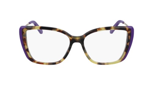 Salvatore Ferragamo SF2850 - 285 - 54 Cadres optiques Havane, Bleu, Beige Coussin arrondi
