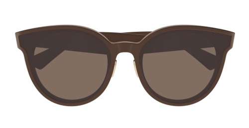Bottega Veneta BV0304SK - 005 - 66 Lunettes de soleil Marron Coussin arrondi
