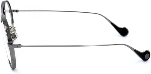 Moncler ML0121 - 008 - 57 Lunettes de soleil Argent, Gris Pilote (Aviateur)