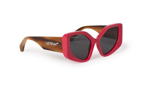 Off-White OERI076 DENVER - 2907 - 55 Lunettes de soleil Rouge, Marron Papillon