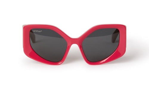 Off-White OERI076 DENVER - 2907 - 55 Lunettes de soleil Rouge, Marron Papillon