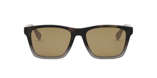 Fendi FE40093F - 56E - 55 Lunettes de soleil Havane foncé Angulaire