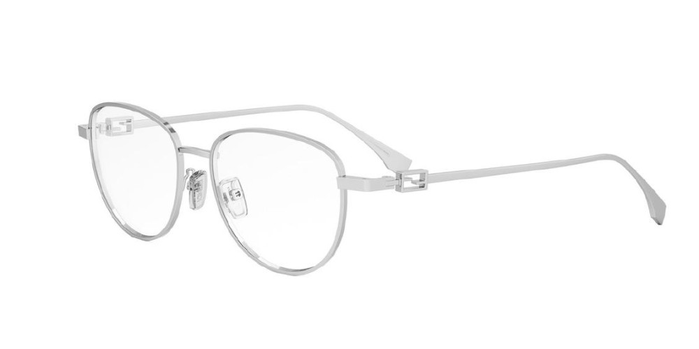 Fendi FE50109F - 016 - 52 Cadres optiques Argent Coussin arrondi