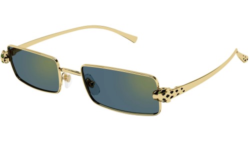 Cartier CT0473S - 003 - 54 Lunettes de soleil Or Angulaire
