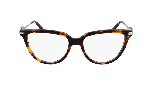 Salvatore Ferragamo SF2946 - 219 - 53 Cadres optiques Havane, Argent Coussin arrondi