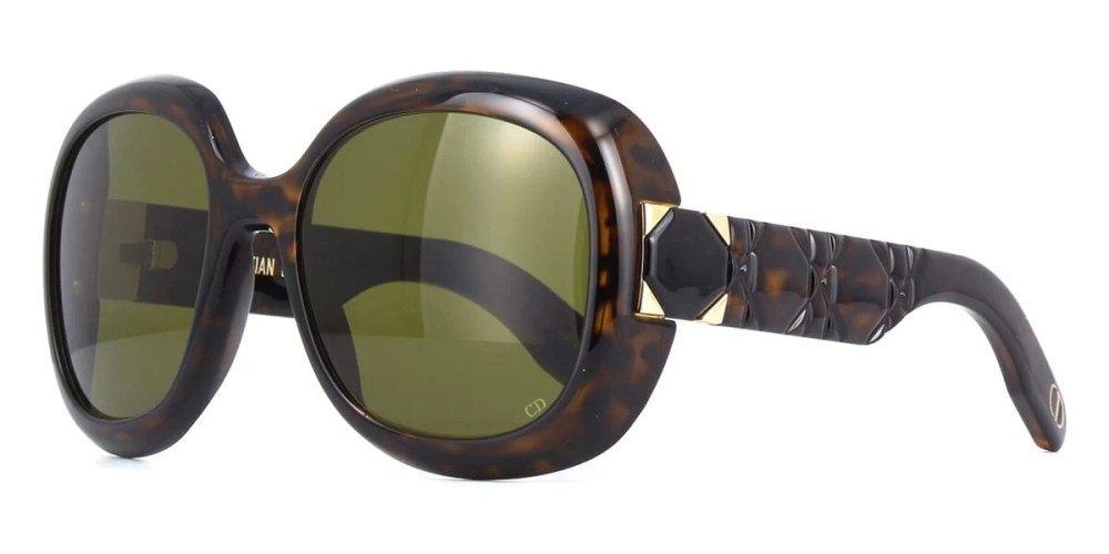 Dior LADY 95.22 R2I - 20C0 N - 58 Lunettes de soleil Havane foncé Ovale