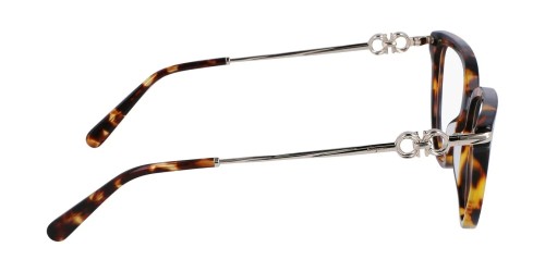 Salvatore Ferragamo SF2946 - 219 - 53 Cadres optiques Havane, Argent Coussin arrondi