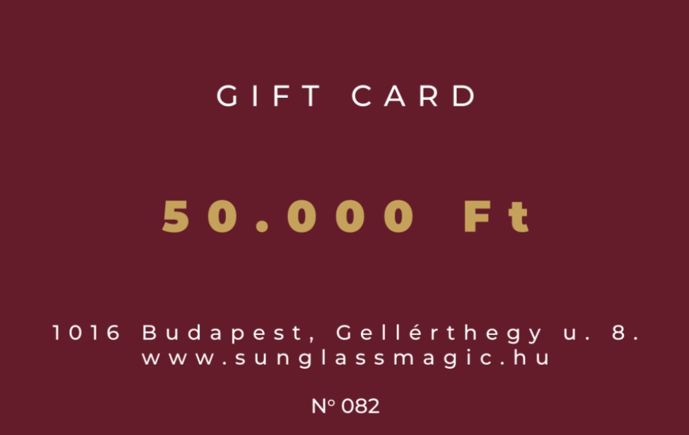 Sunglass Magic Ajándékkártya 50.000 Ft Carte cadeau