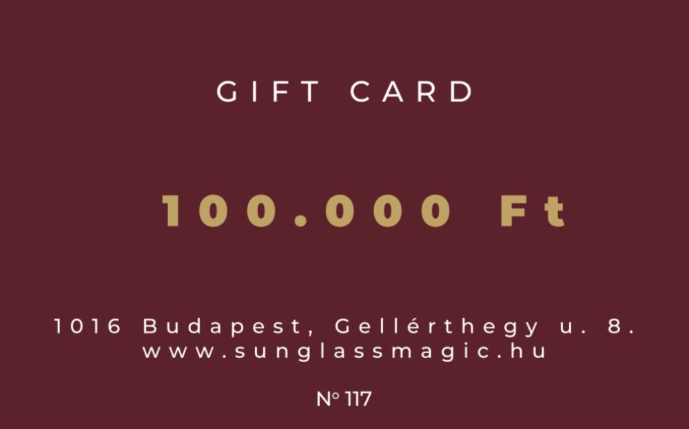 Sunglass Magic Ajándékkártya 100.000 Ft Carte cadeau