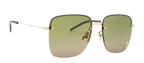 Saint Laurent SL312M - 003 - 58 Lunettes de soleil Or, Havane Angulaire