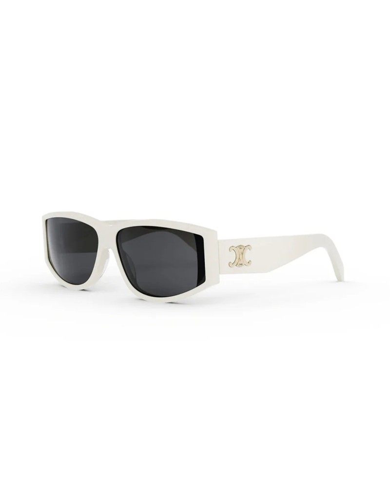 Celine CL40227U - 25A - 63 Lunettes de soleil Blanc Angulaire