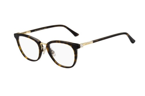 Jimmy Choo JC289/F - 086 - 52 Cadres optiques Havane foncé Coussin arrondi